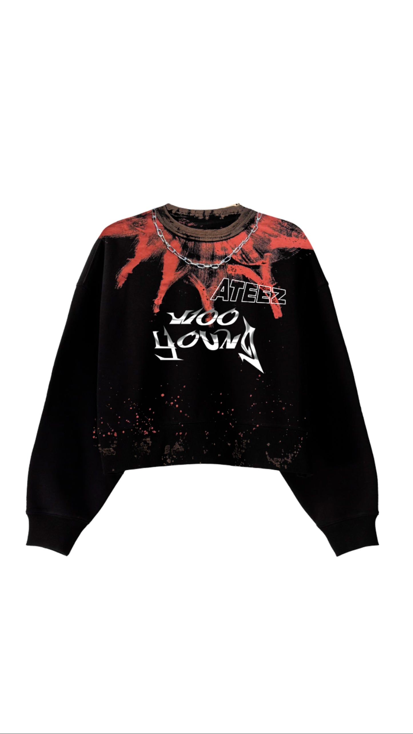 Sweat Tie Dye Crop (Seventeen, Stray Kids, Ateez)