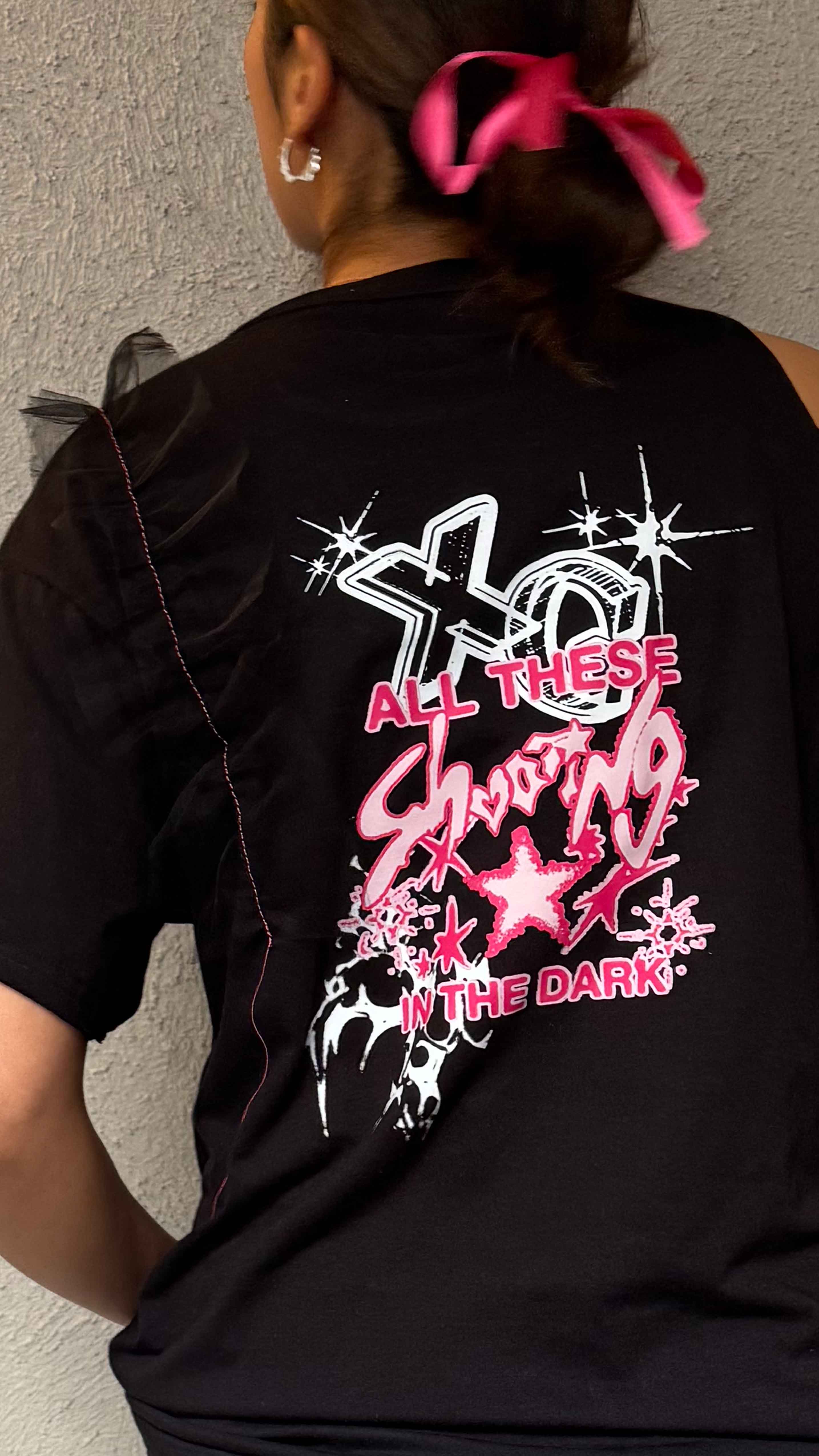 XG Playera Oversize Tee Asimetrica